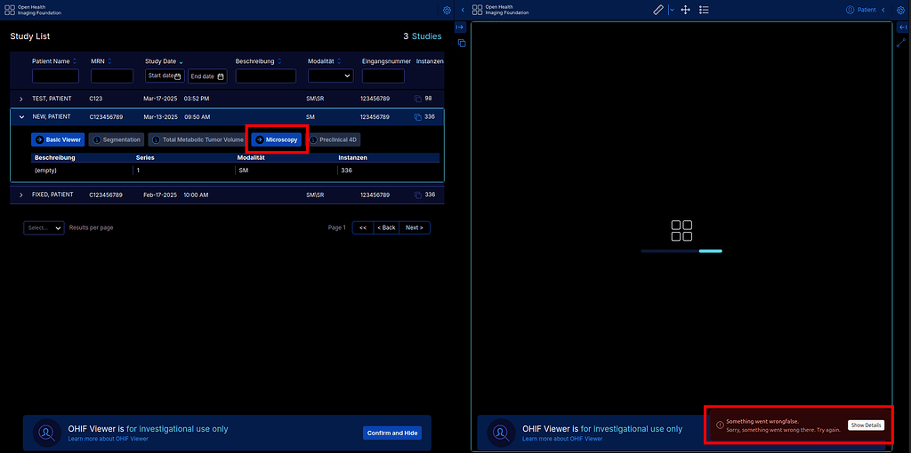 Problem with Orthanc and Microscopy WSI viewer - Support - Open Health ...